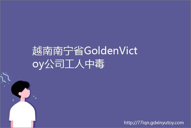 越南南宁省GoldenVictoy公司工人中毒